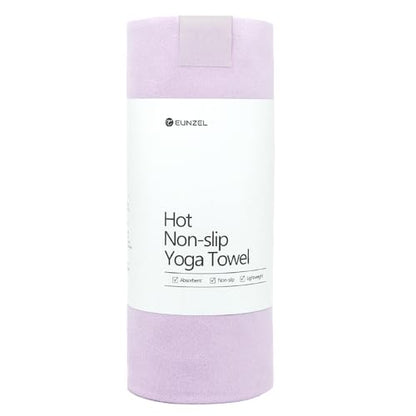 Eunzel Hot Yoga Mat Towel, Soft Suede Microfiber 72" x 26.5" | Super Absorbent, Soft Suede Microfiber, Hot Yoga & Bikram, Comfortable Practice Surface - color: Taro Purple (Yoga Towel, 72"x26.5")