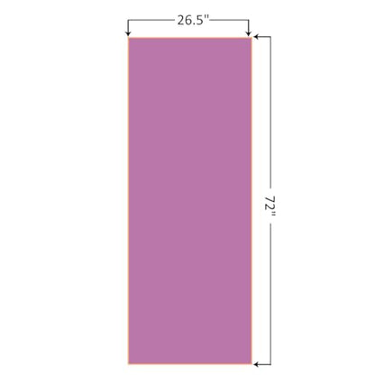 Eunzel Hot Yoga Mat Towel, Ultra-Absorbent Microfiber 72" x 26.5" | Ultra Absorbent Microfiber, Soft Touch Fabric, Quick Dry, Hot Yoga & Pilates, Machine Washable - color: Purple/ Orange