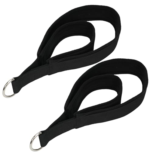 Pilates Straps Soft Padded 1 Pair Double Loop Straps D-Ring for Reformer Home Gym Workout Accessories Fitness Yoga Exercise