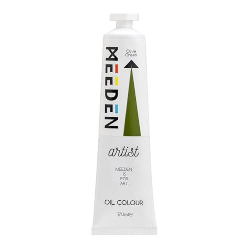MEEDEN Artist Grade Oil Paint: Olive Green - 170ml/5.7oz Tube | Professional Art Paints and Supplies for Canvas Painting - color: Olive Green, size: 5.7 Fl Oz (Pack of 1)