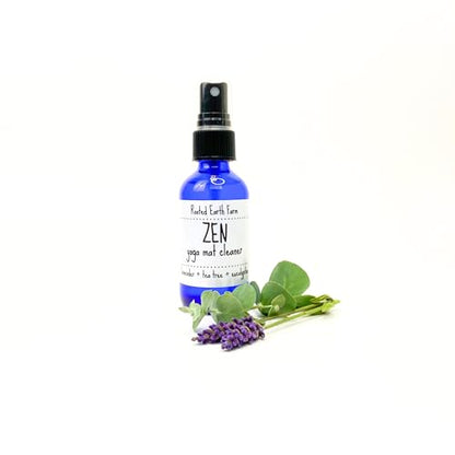 Zen Yoga Mat Cleaner Spray - 2 oz - Lavender Eucalyptus Tea Tree Scented - Room and Body Mist