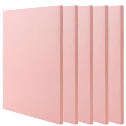 5 PCS Pink A4 Rubber Carving Blocks, 8.3 x 11.8 Inch Large Stamp Carving Blocks, Soft Rubber Stamping Block, Linoleum Blocks for Printmaking, Engraving Crafts - color: Pink