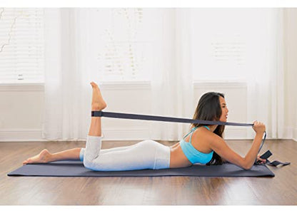 Clever Yoga - 7 Piece Yoga Kit for Women & Men, 6mm Cushioned Mat, 2 Blocks, Strap, Mat and Hand Towels & Carrying Bag - Starter Yoga Set, Accessories & Equipment for Home Workout