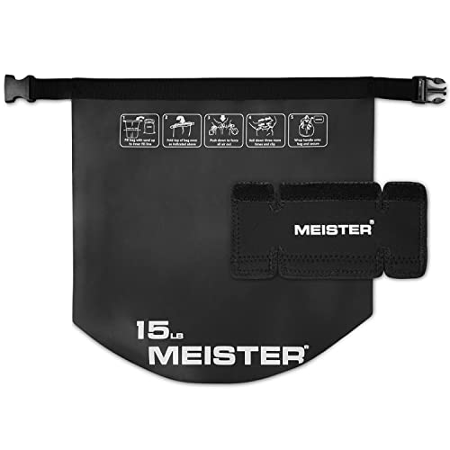 Meister BEAST Portable Sand Kettlebell - Soft Sandbag Weight - 15lb / 6.8kg - Black