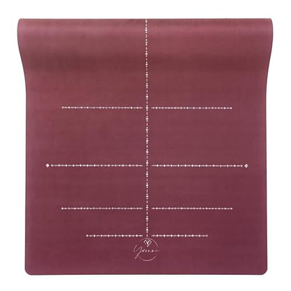 Yvonne Solstice Harmony Travel Yoga Mat - Ultra Thin 1/16” (1.5mm), Lightweight, Foldable & Non-Slip for Travel & Home, Eco-Friendly Natural Rubber + Free Carrying Strap