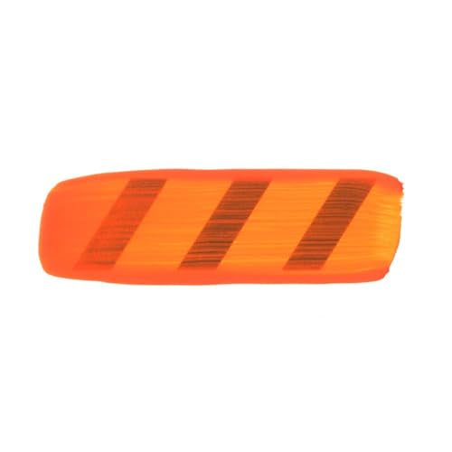 GOLDEN Heavy Body Acrylics, Fluorescent Orange, 2 fl. oz. Tube | Artist grade acrylic paint with rich pigment load and a thick body that retains texture and toolmarks.
