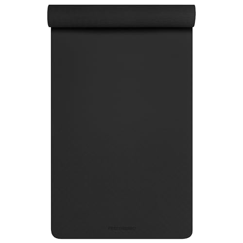 Retrospec Zuma Yoga Mat 6mm Thick Non-Slip TPE Exercise Mat | Cushioned Workout Mat for Yoga Pilates and Home Stretching | 72 x 24 with Carrying Strap