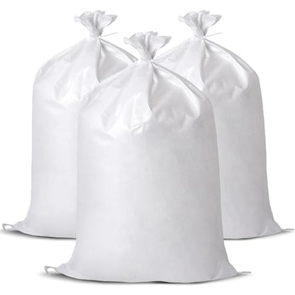 12X Heavy Duty Woven Sand Bags, 20"x30" Empty Sacks
