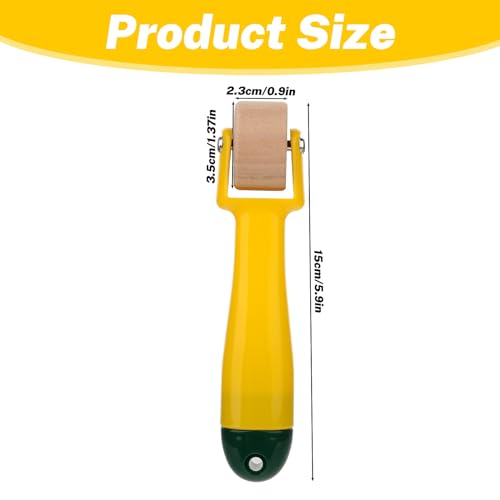 Quilting Seam Roller 2.3 cm Wallpaper Roller Seam Roller for Quilting Sewing Seam Roller Tool with Easy to Grip Handle for Print, Ink, Home Decoration
