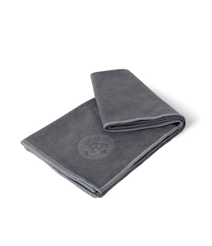 Manduka eQua Hand Towels - 16" | Rapid Moisture Activated Grip | Quick Drying, Soft Microfiber | Machine Washable | 16 x 24 inches | Thunder - color: Thunder, size: 16" x 24"