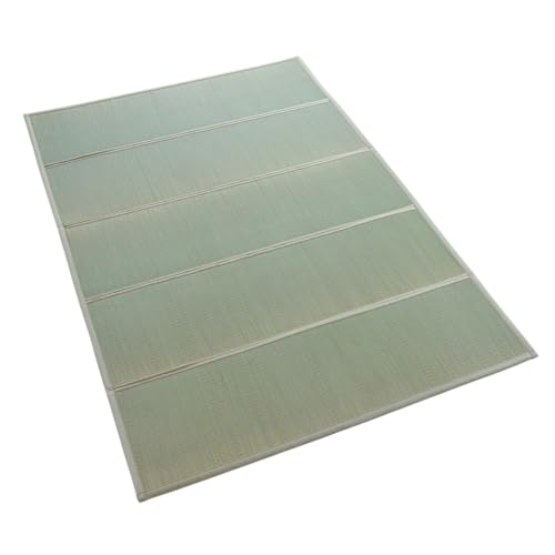 BJDesign Japanese Tatami Mat, Foldable Igusa Rush Grass Floor Mat Full XL | Futon sleeping, meditation, yoga, zen-inspired room decor, non-slip backing, moisture and odor control, 9mm cushioning - size: Full XL