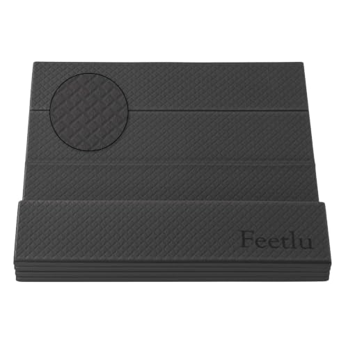 Foldable Yoga Exercise Mat, 6mm/8mm/10mm/12mm Thickness, 72 x 24 Inch - Lightweight, Anti-Slip, and Easy to Store for Yoga, Pilates, Home Workouts, and Floor Exercises - color: 블랙., size: 24" x 72" x 1/4"