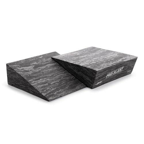OPTP PRO-Slant – Professional Foam Incline Squat Wedge Pair and Slant Board for Squats- Workout Squat Wedges for Rehabilitation and Stretching of the Calf, Ankle and Foot