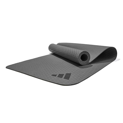 adidas Yoga Mat - Eco Friendly - Non Slip, Durable Textured Surface - color: Black, size: 10 mm