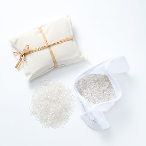 Weighted Eye Pillow with Clear Quartz Fill, Silk Satin Sleep Mask, Meditation & Yoga Eye Cover, Light-Blocking Eye Mask for Rest, Relaxation & Mindful Use - color: Brown
