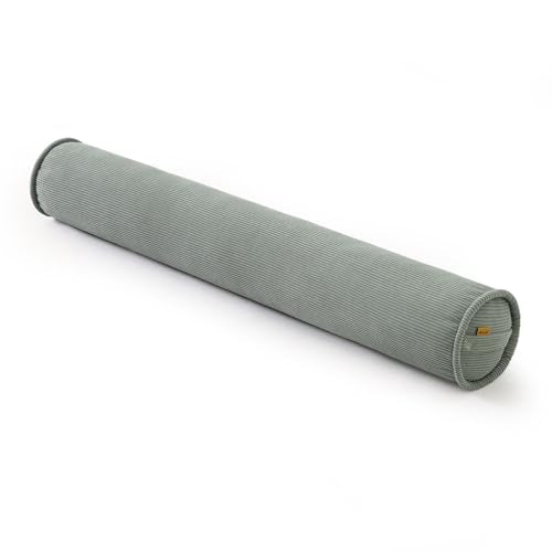 Long Bolster Pillow for Bed – Soft Corduroy Body Pillow for Adults, Ergonomic Full-Length Support for Better Sleep,59 x 7.87 Inches,Grey Green - color: Grey Green, size: 59"x7.87"
