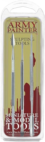 The Army Painter, Sculpting Tools, set of three tools | Set with Three Double Ended Stainless Steel Dab Tool, Polymer Clay Tools for Modeling Plastic, Resin, and Metal Miniatures