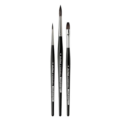 da Vinci Watercolor Series 5386 Casaneo Paint Brush Set, New Wave Synthetics, 3 Brush Set - style: Casaneo Starter Set