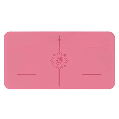 Liforme Yoga Pad - Revolutionary Alignment System, Advanced Non-Slip Grip | Eco-friendly, Non-Toxic, Sweat-Resistant, 4.2mm thick pad for knee, elbow and hand support during Yoga, Free Yoga Bag - color: Rose