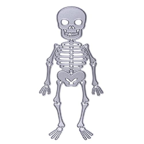 Cutting Dies Handmade DIY Paper Cards Album Decoration Stencils Template Embossing for Card Scrapbooking Craft (Skeleton) - style: Skeleton