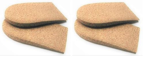 Cork Heel Lift, 1 Pair, 1/4" (6mm), Small (2" Wide) Women 5-8 (Pack of 2) - size: Small (2 Count) (Pack of 2)