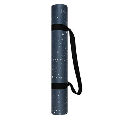 YOGA DESIGN LAB | The Combo Yoga Mat | 2-in-1 Mat+Towel | Eco Luxury | Ideal for Hot Yoga, Power, Bikram, Ashtanga, Sweat | Studio Quality | Includes Carrying Strap! - color: Celestial, size: 3.5mm