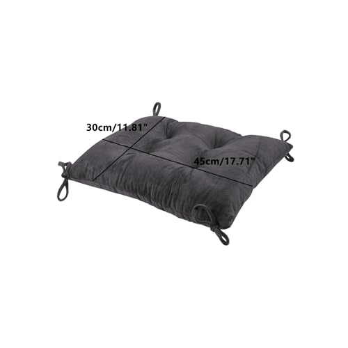 Square Pillows Seating, Thick Meditation Floor Pillow,Flexible Large Pillows Seating,2PCS Color Chair Pads Cushions,Square Floor Pillows for Game Yoga Charcoal, 30 * 45cm/11.81 * 17.71" - color: Charcoal, size: 30*45cm/11.81*17.71"
