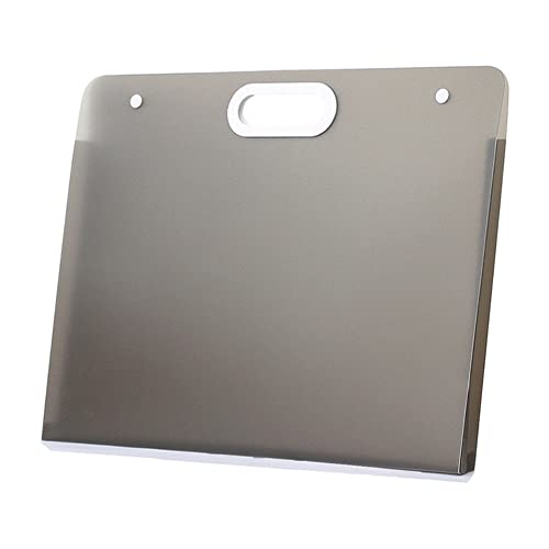Sohynca Plastic Art Portfolio, Large Art Portfolio with Handles,Waterproof Portfolio Folder for Artwork, Arts Storage Case for Drawing Sketch Photography Poster (Black 17.32 x 13.22 inch) - size: Black 17.32 x 13.22 inch