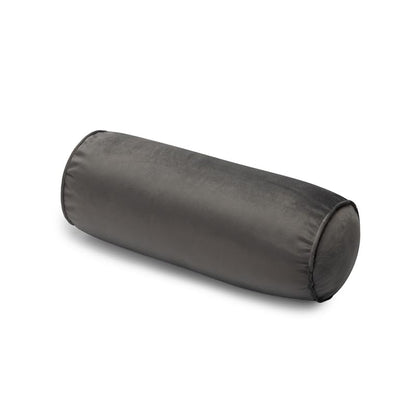 Neck Roll Pillow - color: Dark Grey (Vetlet)