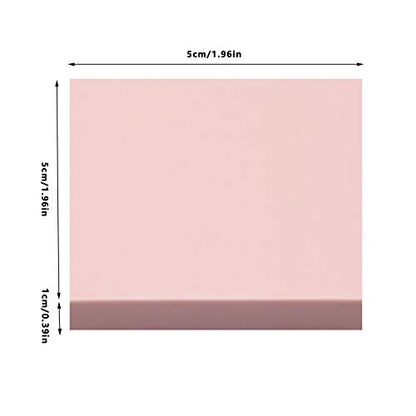 8 Pcs 2"x2" Pink Rubber Carving Blocks for Stamp Soft Rubber Crafts, Soft and Easy to Carve (Square) (Pack of 2) - size: Square (Pack of 2)