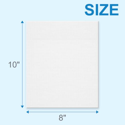 58 Pack Canvas Boards for Painting 8x10 Inch, Canvases for Painting for Acrylic Oil Tempera Watercolor Paints