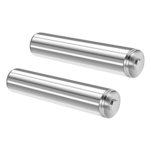 EVERYMATE Weight Plate Holder Power Rack Attachment 2 Inch Olympic Plate Storage Power Squat Rack Holder Weight Plates for 2x2 3x3 2x3 Power Cage Accessories Weight Plate Rack - color: C-5/8" hole(2pack)-Stainless Steel