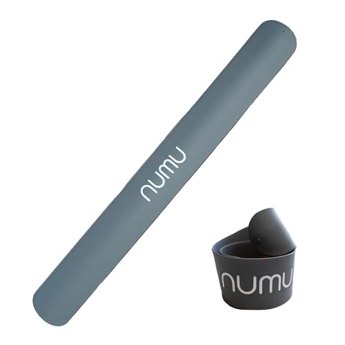 Numu Yoga Mat Strap Slap Band - Easy Snap On to Keep Exercise Mat Tightly Rolled and Secured for Yoga Mat Storage and Travel - color: Gray