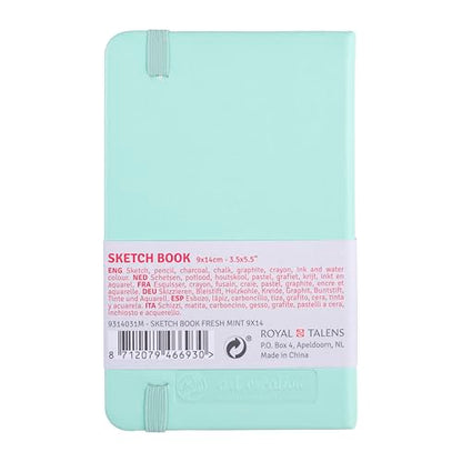 Tarens T9314-031M 452116 Art Creations Sketchbook, Drawing Notebook, 3.5 x 5.5 inches (9 x 14 cm), Fresh Mint - color: fresh mint, size: 9×14cm