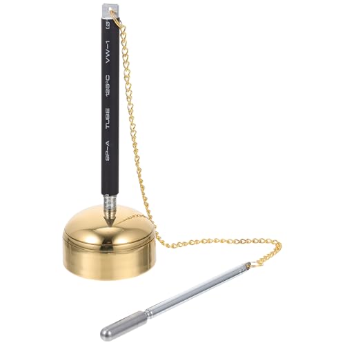 VOSAREA Tingsha Bell Buddhist Chime Meditation Chime Bells Buddhist Lucky Symbols Tingsha Cymbals Temple Dharma Ritual Utensil - size: 15X5.2X5.2CM