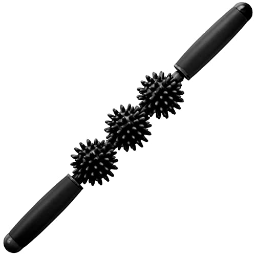 Coolife Fascia Muscle Roller, Cellulite Massager, Fascia Roller Stick - color: Black