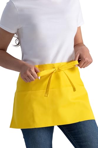 Chef Works Unisex Waitress Apron - color: Lemon