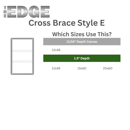 Creative Mark The Edge Deluxe Cotton 1-1/2" Deep Stretched Canvas for Painting, 15x60 Pack of 3, 14oz. Primed Weight, Universal Archival Priming, Medium Tooth, Hand-Stretched Canvas for Painters