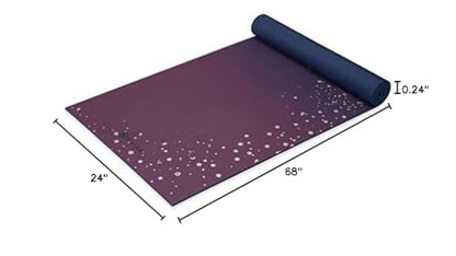 Gaiam Premium Yoga Mat, 6mm Thick Print Mat - color: Sublime Sky