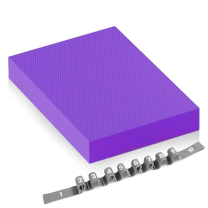 Large Thick Balance Pad Non-Slip Stability Trainer Yoga & Pilates - color: Purple