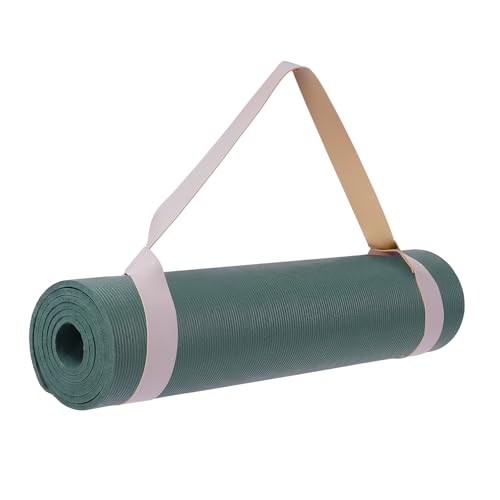 Yoga Mat Strap Compatible with Manduka,Adjustable Loop Mat Carrier | Durable cotton blend secures rolled mats for gym, studio or travel, with adjustable loops for easy over-shoulder carry