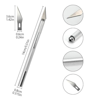 12x18in Self Healing Cutting Mat Kit with Ruler & Knife, for Sewing DIY | A3, Double Sided, Cutting Mat Kit, Craft Knife with 5 Replacement Blades, Quilting Ruler, For Sewing Craft DIY