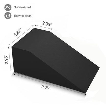 2 Pack Squat Wedge Blocks for Heel Elevated Squats, Slant Board for Calf Stretching and Ankle Mobility, Non Slip Squat Ramp for Weightlifting, Deadlifts, Balance Training, Home Gym Leg Exercise Equipment