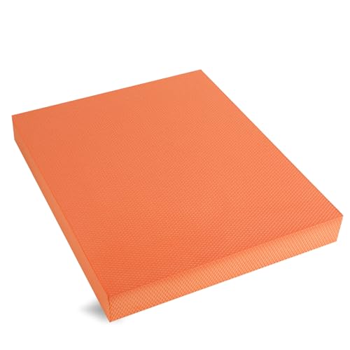 Balance Pad – Stability Trainer for Balance, Stretching, Physical Therapy, Exercise, Mobility, Rehabilitation and Core Training Non-Slip Closed Cell Foam Premium Balance Pad Knee Pad - color: orange