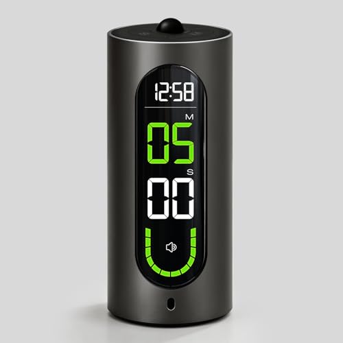 MASHI Portable Visual Digital Timer with Silent Mode and Vibration Alarm