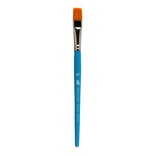Princeton Select Artiste Flat Wash Brush, Synthetic, Short Handle, Size 1/2 inch, 1 Count - size: Size 1/2 inch