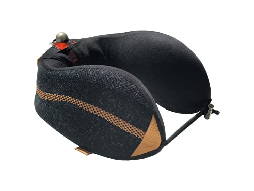 Be Relax Sleep Therapy Pillow (Camel Black). Premium Shape Ergo-Smart. Shiatsu Point. Exclusive Heat Patch to Ease Your Neck Tension. Designed in Paris. - color: Camel Black