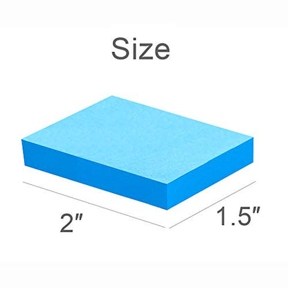 Mini Sticky Notes 1.5x2 Inches, Bright Colors Self-Stick Pads | 24 Pack, 75 Sheets/Pad,1800 Sheets