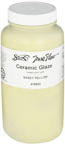 Sax True Flow Gloss Glaze - 1 Pint - Sassy Yellow - color: Sassy Yellow