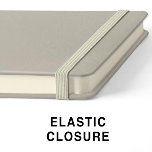 5" x 5" Hardcover Sketch Book,58 Sheets Small Mixed Media Pocket Sketch Pad | PU Cover,150 GSM Acid Free Artist Drawing Paper,Travel Journal Blank Notebook for Adults Sketching,Illustration. - color: 150gsm PU-light gray